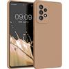 kwmobile Cover per Samsung Galaxy A53 5G Custodia - Back Case per Smartphone in Silicone TPU - Protezione Gommata - color cappuccino