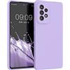 kwmobile Cover per Samsung Galaxy A53 5G Custodia - Back Case per Smartphone in Silicone TPU - Protezione Gommata - lavanda