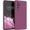 kwmobile Cover per Samsung Galaxy A53 5G Custodia - Back Case per Smartphone in Silicone TPU - Protezione Gommata - viola magenta