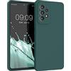 kwmobile Cover per Samsung Galaxy A53 5G Custodia - Back Case per Smartphone in Silicone TPU - Protezione Gommata - verde blu