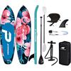 PATHFINDER SUP PATHFINDER FLAMIGO BLUE 10'2 - SUP gonfiabile - opzione: set kayak