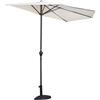 Greenwood Ombrellone da giardino Greenwood mezzo rotondo E 5036