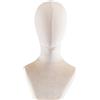 MagiDeal Modello a testa di manichino, supporto per lo styling di bellezza del manichino MANIKIN Maschera per la parrucca per copriletto per viaggi, negozio, Beige Louth Seadoth