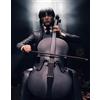 SD TOYS MOVIE ICONS WEDNESDAY WITH VIOLONCELLO 20 CM PVC STATUE NEW