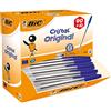 BIC CRISTAL BIC Penne Blu a Sfera, Cristal Original, Punta Media (1.0 mm), Confezione da 90+10 Penne, Fornitura per Cancelleria Ufficio e Scuola