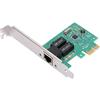 Annadue Scheda di Rete per Realtek RTL8111E, Adattatore per Scheda di Rete Gigabit Ethernet PCI-E 10/100/1000Mbps, Supporto Plug And Play, per 98SE/Windows Me.