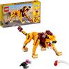 LEGO 31112 Creator Leone Selvatico, Giocattolo 3 in 1, Modellini da Costruire di Animali, Struzzo e Facocero, Giochi per Bambini e Bambine, Idee Regalo