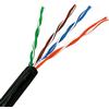 AISENS Bobina DE Cable A133-0213 para Uso Exterior RJ45 CAT5E UTP AWG24 RÍGIDO 305M Negro