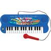 Lexibook, Paw Patrol, Tastiera elettronica con microfono, pianoforte a 32 tasti, microfono per cantare, 22 canzoni dimostrative, funzionamento a batteria, blu/rosso, K703PA