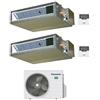 Panasonic CONDIZIONATORE PANASONIC DUAL SPLIT CANALIZZATO 12000+18000 BTU INVERTER CU-3Z68TBE A++