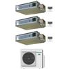 Panasonic CONDIZIONATORE PANASONIC TRIAL SPLIT CANALIZZATO 9000+18000+18000 BTU INVERTER CU-4Z80TBE A++