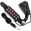 Keenso Micro chitarra, trasduttore magnetico a 12 fori sonori preamplificatore magnetico per chitarra con regolazione tono e volume Kit sintonizzatore volume per chitarra