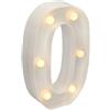 JANDEI - Lettere LED, Numeri Luminosi, Figura a Cuore, 22cm, con Luce Calda per Decorazione e Atmosfera, Luci Notturne Scrivania, Compleanni, Matrimoni, Vetrine. Funzionano con batterie AA (0)