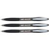BIC Atlantis Premium - Penna a sfera a punta media, 1,0 mm, confezione da 3, inchiostro nero