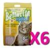 AZ PET PRODUCTION Bellavita topfresh lettiera al tofu fragranza pesca 6lt x 6 confezioni