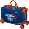 Undercover Spiderman Reis Trolley Ride-on, multicoloured, Hard shell trolley with swivel castors