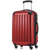 Hauptstadtkoffer ALEX Trolley Bagaglio a Mano 55x38x23 cm, 42 L, Lucchetto a Combinazione, Rigido Espandibile PC/ABS, 3,2 kg, 4 Ruote Doppie, Rosso