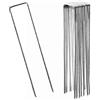 Flandria 10 graffette in Acciaio zincato Ø 3 mm H17 cm L3,5 cm - Cucitura per Fissare Tele, Giardino, Tubo, pacciamatura