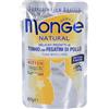 Monge & C. SpA Monge Natural Pezzetti di Tonno con Fegatini Pollo 80 g Mangime