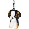 Ty - Beanie Bellies Clips Anello Porta Chiavi di Peluche, Roscoe il Cane con Occhioni Glitter, Cagnolino portachiavi, Gli Animaletti di Peluche con Il Pancino Morbido
