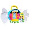 Pinypon Favole,armadio color azzurro con maniglia, personaggio di Alice del Paese delle Meraviglie dal mondo delle favole, con accessori riponibili dentro l'armadio, + 4anni, Famosa (PNY82300)