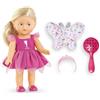 Corolle Coffret Mini Corolline - Corolle - Rosy Fée - Poupée en vinyle - Robe de fée - Ailes de papillon