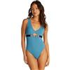Calvin Klein Donna Costume da Bagno One Piece Schiena Scoperta, (Storm Blue), XL