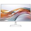 HP 524sw Monitor, Schermo da 23.8 FHD IPS Antiriflesso, Tecnologia Eye Ease, Tempo Risposta 5 ms GtG Overdrive, Risoluzione 1920 x 1080, Software Display Center, HDMI, Bianco