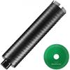 VEVOR Punta per carotaggio, Punta per carotaggio a umido/secco da 63,5 cm per mattoni e blocchi, Punta per carotaggio per calcestruzzo con adattatore per punta pilota Profondità di foratura 241,3 mm