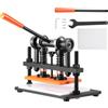 VEVOR Macchina per Goffratura Pelle Cuoio 260x150 mm Capacità 1,5 T, Fustellatrice Manuale Corsa Regolabile 12 mm Perforatrice Goffratura Manuale per Pelle Carta Espanso Plastica Gomma Vari Materiali