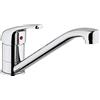 Paini - Rubinetto Miscelatore Monocomando Cucina, Lavello, Cromato, Leva superiore orientabile con Bocca bassa Coassiale, Design classico, interamente prodotto e lavorato in Italia