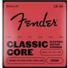 Fender® »CLASSIC CORE NICKEL PLATED STEEL ELECTRIC STRINGS« Corde per chitarra elettrica - Ball End - 255R 010/046