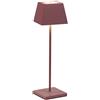 ROSSINI Siesta Lampada a Led da Tavolo Portatile Senza Fili Ricaricabile con USB Touch Dimmerabile IP54 Uso Interno/Esterno H.37cm 2,2watt Luce Calda 2700K 200lm 9 ore di Autonomia (Corallo)