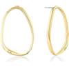 Calvin Klein Cerchio da Donna Collezione ELONGATED DROPS in Oro Giallo - 35000451