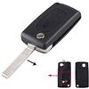 kuyuansu Caso chiave a distanza per Peugeot 207 307 308 407 607 807 Per Citroen C2 C3 C4 C5 C6 Flip Pieghevole Auto Key shell 2Buttons 3Buttons (VA2 536, 2B)