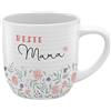 GRUSS & CO Tasse mit Rillen Beste Mama