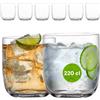 Avilia Set da 6 Bicchieri per Whisky e Acqua RCR - Vetro Sonoro 270cc, Design Minimal, 100% Made in Italy, 8x8cm, Cristallo Ecologico e Riciclabile