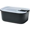 Mepal - Contenitore per alimenti EasyClip - Barattolo con coperchio e chiusura a scatto - Adatto per microonde, forno a vapore, frigorifero e congelatore - 700 ml - Nordic black