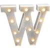 JANDEI - Lettere LED, Numeri Luminosi, Figura a Cuore, 22cm, con Luce Calda per Decorazione e Atmosfera, Luci Notturne Scrivania, Compleanni, Matrimoni, Vetrine. Funzionano con batterie AA (W)