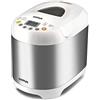 G3 Ferrari G10078 Macchina del pane, 550W, 3 Livelli di doratura, Corpo INOX, 19 Programmi, Gluten Free, Yogurt, Marmellata, Finestra di controllo, Ricettario incluso