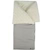 Borda y más Sacco nanna o Copertina avvolgente per bebé - Convertibile in coperta - Imbottito extractible - 95 x 72 cm - Mantiene il calore - Normandie Lunari Grigio - Nenel