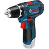 Bosch Bosch GSR 12V-15 Professional 1300 Giri/min 600 g Nero, Blu (Bosch GSR 12V-15 Professional 1300 rpm) 0 615 990 G6L