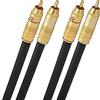 Oehlbach NF 214 Master 100 - Erstklassiges Stereo Audio-Cinchkabel Set - Mehrfach Schirmung, versilbertes Kupfer - 2 x 1 m - Bordeaux