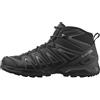 Salomon X Ultra Pioneer Mid Gore-Tex Scarpe Impermeabili Escursionismo da Uomo, Qualsiasi condizione meteo, Tenuta del piede sicura, Stabilità e ammortizzazione, Black/Magnet/Monument, 46 2/3 EU