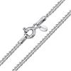 Amberta® Gioielli - Collanina - Catenina Argento Sterling 925 - Modello Barbazzale - Larghezza 1.3 mm - Lunghezza: 40 45 50 55 60 70 cm