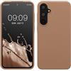 kwmobile Cover per Samsung Galaxy A55 5G Custodia - Back Case per Smartphone in Silicone TPU - Protezione Gommata - color cappuccino