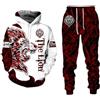 lFTEGUFKXS Tiger - Tuta da jogging da uomo, con leone, oversize, tuta sportiva, S9, 4XL