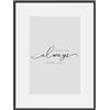 WOLTU Cornice Foto, Portafoto 10x15cm, Cornice in Alluminio, Cornici per Documenti, Cornice per Foto da Parete o da Tavolo, Cornice Nero, Frontale Trasparente in plastica, per Biglietti, BR9952sz