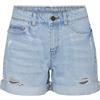 Noisy May Shorts strappate con Orlo Arrotolato, Colore:Azzurro, Taglia:M