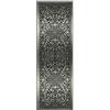 Maples Rugs Pelham - Tappeto passatoia vintage antiscivolo, lavabile, per ingresso e corridoio, 5 x 15 cm, colore: grigio
